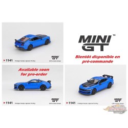 Ford Mustang Dark Horse 2024 - Grabber Blue - Mini GT - 1:64 - MGT01141 Passion Diecast