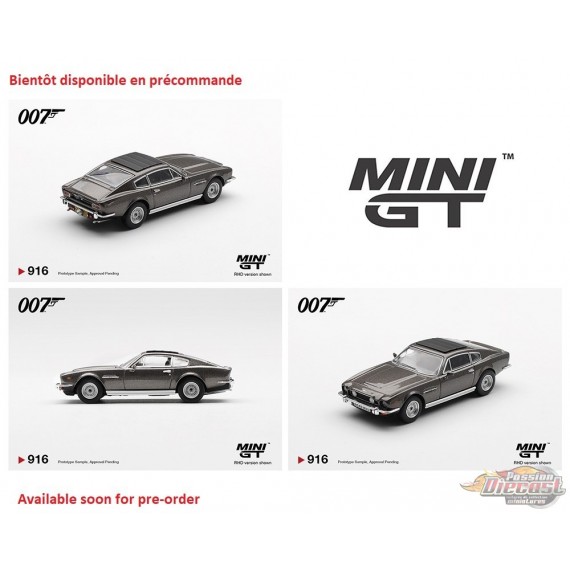 Aston Martin V8 Vantage The Living Daylights - English Packaging - Mini GT - 1:64 - MGT00916-007E Passion Diecast
