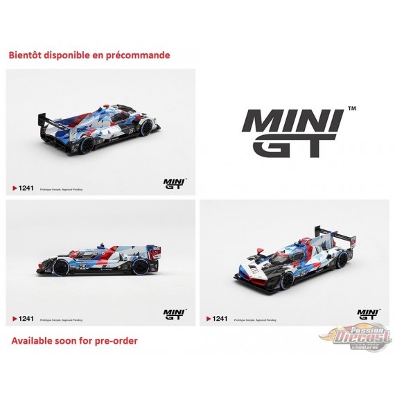 BMW M Hybrid V8 GTP No.25 BMW M Team RLL 2024 IMSA Daytona 24 Hrs - Mini GT - 1:64 - MGT01241 Passion Diecast