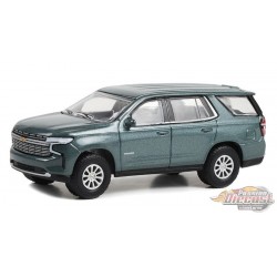 2022 Chevrolet Tahoe Premier in Evergeen Gray Metallic  - Showroom Floor Series 2 -1/64 Greenlight - 68020 D