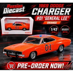 1969 Dodge Charger 01 "General Lee" Orange  Norev 1/43  950011