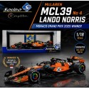 (Preorder) McLaren MCL39 No 4 Lando Norris Monaco Grand Prix 2025 Winner  - Solido - 1/18 - S1818703