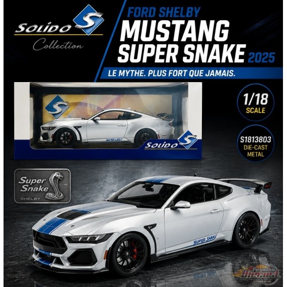 Ford Shelby Mustang Super Snake 2025 Grey - Solido - 1/18 - S1813803 - Passion Diecast 