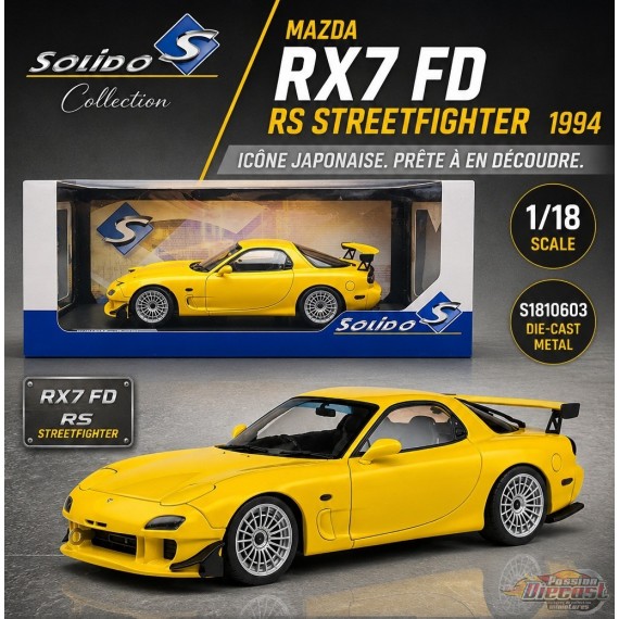 Mazda RX7 FD RS Streetfighter 1994 - Solido - 1/18 - S1810603 - Passion Diecast 