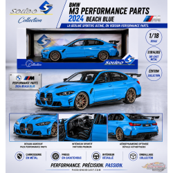 BMW M3 Performance Parts 2024 Beach Blue - Solido - 1/18 - S1814303 - Passion Diecast 