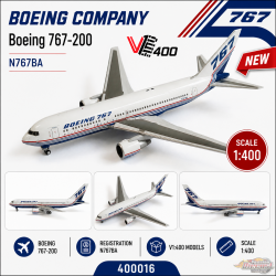 Boeing Company Boeing 767-200 / N767BA "House Colors" /  V1:400 Models / 1:400 / 400016