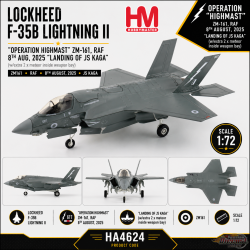 (Preorder) Lockheed F-35B Lightning II / RAF No.617 (Dambusters) Sqn, Philippine Sea, August 2025 / Hobby Master 1:72 HA4624