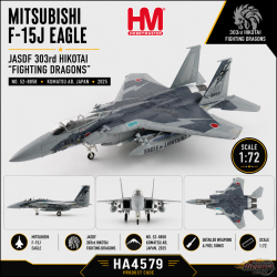 Mitsubishi F-15J Eagle / JASDF 303rd, no. 52-8858, Komatsu AB, Japan, 2025 / Hobby Master 1:72 HA4579