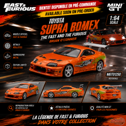 Toyota Supra BOMEX The Fast and the Furious Brian OConner - Mini GT - 1:64 - MGT01250 Passion Diecast
