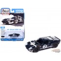 Ford GT40 NO. 7 1965 Bleu foncé & bandes blanche - 2025 Premium Release 3 Version B - Auto World - 1/64 - AWSP208 B
