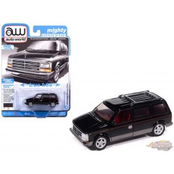 Dodge Caravan Turbo 1989 Noir bas gris et rouges - 2025 Premium Release 3 Version B - Auto World - 1/64 - AW64522 B C