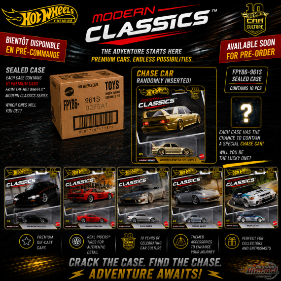 Car Culture 10th Anniversary 2026 - Modern Classic - Release S Set Of 10 Cars - Hot Wheels 1:64 - FPY86-961S