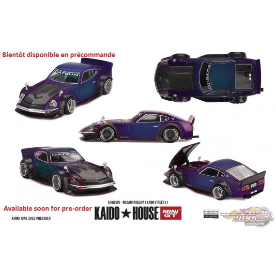 Nissan Fairlady Z Kaido Street V1 - Mini GT & Kaido★House 1/64 - KHMG297 Passion Diecast