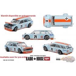 Datsun KAIDO 510 GULF Wagon V1 - Mini GT & Kaido★House 1/64 - KHMG302 Passion Diecast