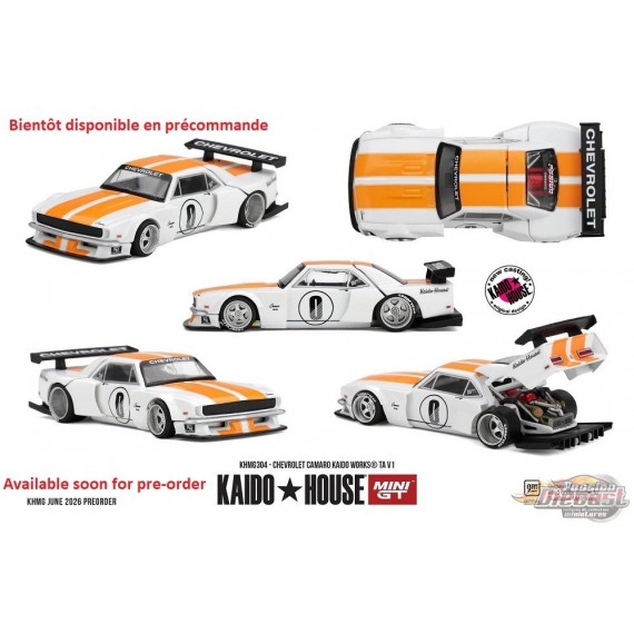 Chevrolet Camaro KAIDO WORKS TA V1 - Mini GT & Kaido★House 1/64 - KHMG304 Passion Diecast
