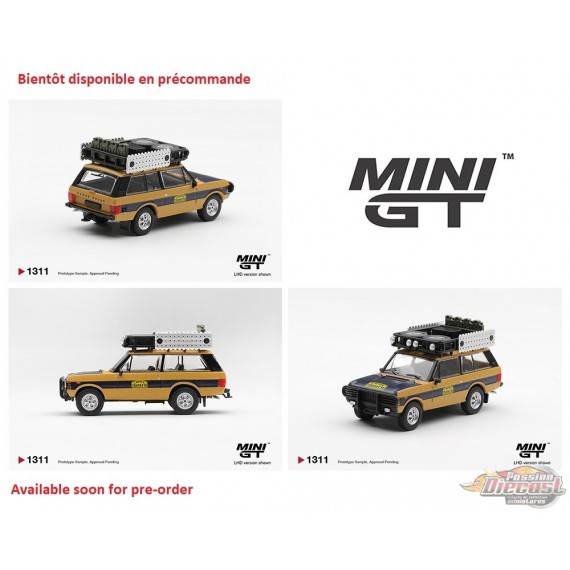 Range Rover 1981 Camel Trophy Sumatra N.Sudmann & F.Hofmann - Mini GT - 1:64 - MGT01311 Passion Diecast