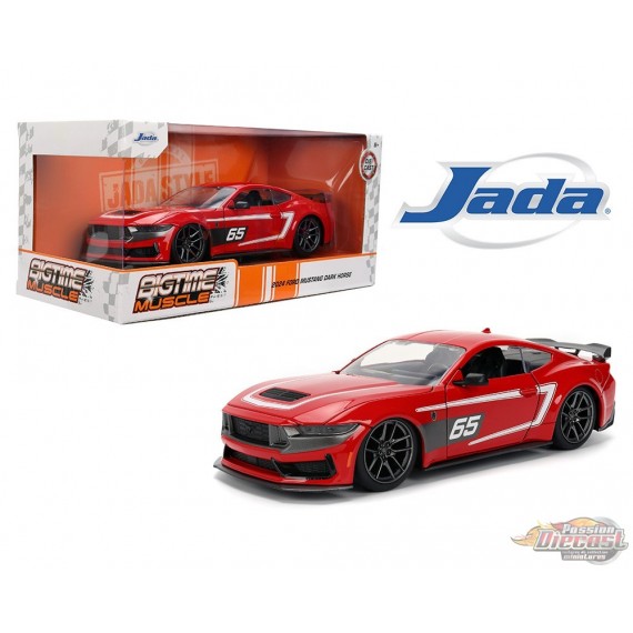 2024 Ford Mustang Dark Horse - Red - Bigtime Muscle - Jada 1/24 - 36346 - Passion Diecast 