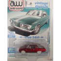 CHASE CAR 1965 Plymouth Barracuda Turquoise Poly & White - 2025 Premium Release 3 Version A - Auto World - 1/64 - AWSP207 AGR