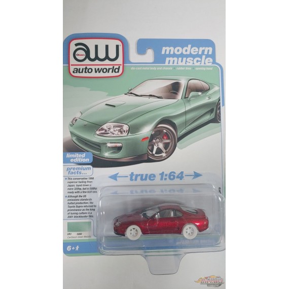 CHASE CAR 1998 Toyota Supra Caribbean Green - 2025 Premium Release 3 Version B - Auto World - 1/64 - AWSP209 BGR