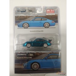 CHASE CAR Porsche 911 GT3 (Type 996) - Light Blue - Tarmac Works - 1/64 - T64G-069-BLGR