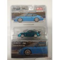 CHASE CAR Porsche 911 GT3 (Type 996) - Bleu clair - Tarmac Works - 1/64 - T64G-069-BLGR