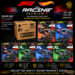 Hot Wheels 1:64 F1 2026 Racing Premium K Assortiment de 10 voitures - HRV11-956K Passion Diecast  