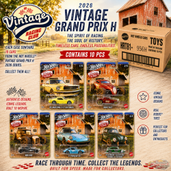 Hot Wheels 1:64 Vintage Grand Prix H 2025 Assortment SET OF 10 CARS - HRT81-956H Passion Diecast
