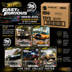 Hot Wheels 1:64 Fast & Furious 25Th Anniversary Premium 2026 Q Assortment SET OF 10 CARS - HNW46-956Q Passion Diecast