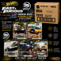 (Preorder) Hot Wheels 1:64 Fast & Furious 25Th Anniversary Premium 2026 Q Assortment SET OF 10 CARS - HNW46-956Q