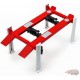 Manual Four-Post Lift in Red And White - Greenlight - 1/18 - 12888 - Passion Diecast 
