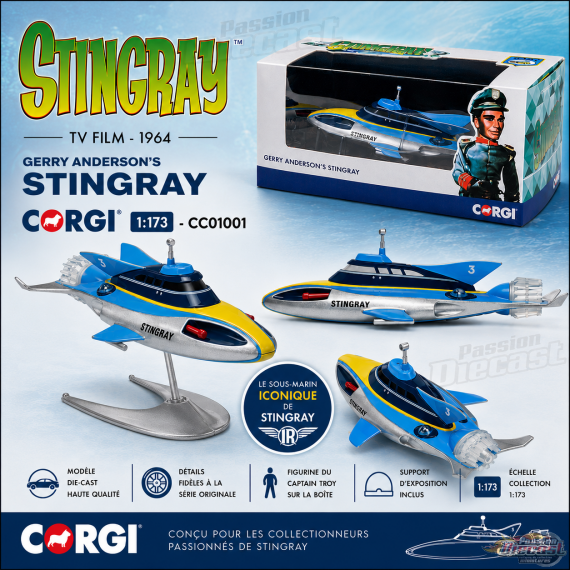 Stingray TV Film - Corgi  1:173  - CC01001 Passion Diecast
