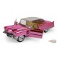 1955 Cadillac Fleetwood Series 60 Pink Cadillac Chrome Edition with Elvis Gold Suit Figure - GL 1/18 - 13723 Passion Diecast