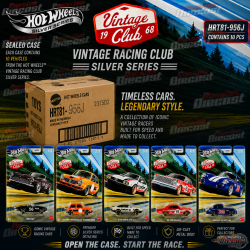 (Preorder) Hot Wheels 1:64 Vintage Racing Club  Silver Series J 2025 Assortment SET OF 10 CARS - HRT81-956J
