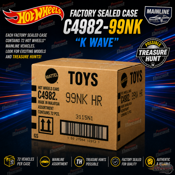 Hot Wheels 1/64  2026 Basic International Scellé Boîte K 72 voitures - C4982-99NK