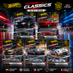 Hot Wheels Car Culture 1:64 - 10th Anniversary 2026 - Modern Classics - Release S - Set Of 5 Cars - FPY86-961S