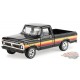 1977 Ford F-100 Pickup Truck in Raven Black - Free Wheeling Stripes - Hobby Exclusive - 1/64 Greenlight - 30571