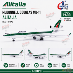 Alitalia McDonnell-Douglas MD-11 / I-DUPD /  JC Wings / 1:400 / XX40588