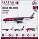 Qatar Airways Boeing 777-300ER "Formula 1" / A7-BEG /  JC Wings / 1:200 /XX20874