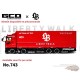 LBWK Mitsubishi Fuso Super Great Super Silhouette - Rouge - GCD - 1:64 - KS-073-743 Passion Diecast