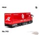 LBWK Mitsubishi Fuso Super Great Super Silhouette - Rouge - GCD - 1:64 - KS-073-743 Passion Diecast