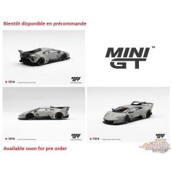 Lamborghini LB-Silhouette WORKS MURCIELAGO GT Evo Fighter - Gris - Mini GT - 1:64 - MGT01314 Passion Diecast