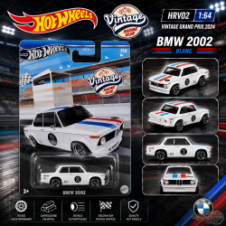 Vintage Grand Prix 2024 - BMW 2002 Blanc - Hot Wheels 1:64 - HRV02