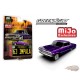 Lowriders 1963 Chevrolet Impala SS Mini Metal License Plate - Candy Purple - 1/64 Greenlight - 51757 C