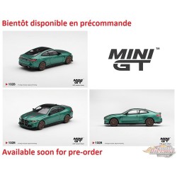 BMW M4 CS Vert Frozen Isle of Man métallisé - Mini GT - 1:64 - MGT01328 Passion Diecast