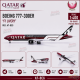 Qatar Airways Boeing 777-300ER "F1" / A7-BEG / Phoenix Wings / 1:400 / PH-04681