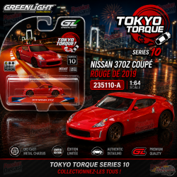 2009 Nissan 370Z Coupe in Red - Tokyo Torque Series 10 - 1/64 Greenlight - 235110 A
