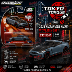2024 Nissan GTR NISMO in Stealth Grey - Tokyo Torque Series 10 - 1/64 Greenlight - 235110 C