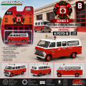 (Preorder) 1969 Ford Econoline Ambulance - Los Angeles Fire Department - Fire Rescue Series 5 - 1/64 Greenlight - 67070 B