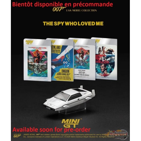 Lotus Esprit S1 The Spy Who Loved Me Submarine - Mini GT - 1:64 - MGT00920-007E Passion Diecast