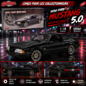 (Free shipping) 1990 Ford Mustang 5.0 in Black Detroit Speed, Inc. - 1/18 - GMP - 18960